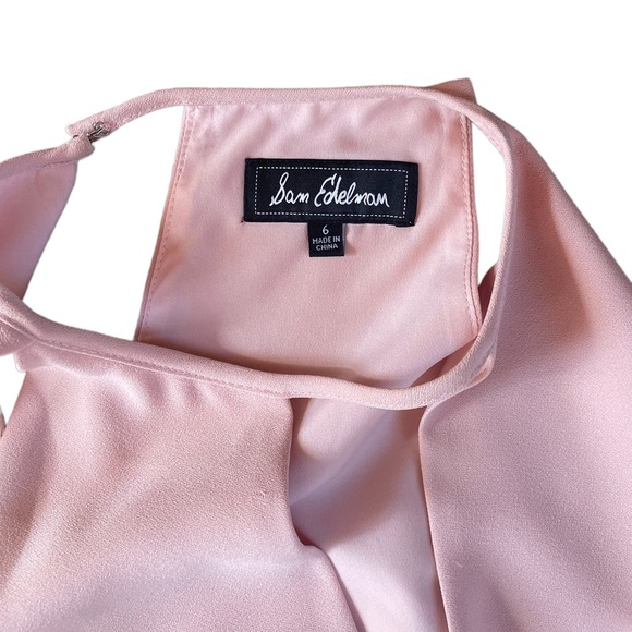 Women’s SAM EDELMAN V-Neck Sleeveless Lined Cocktail Dress Blush / Pink Size 6 - Picture 5 of 6